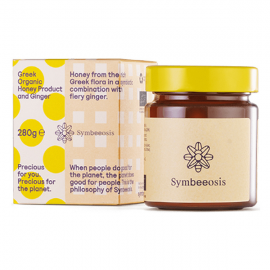 Symbeeosis Greek Organic Honey & Ginger Μέλι με Τζίντζερ 280gr