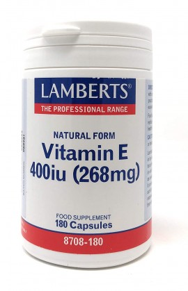 Lamberts Vitamin E 400iu 180 κάψουλες