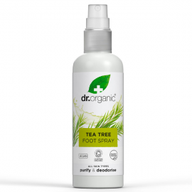 Dr. Organic Tea Tree Foot Spray Αποσμητικό Σπρέι Ποδιών με Έλαιο Τεϊόδεντρου, 100ml