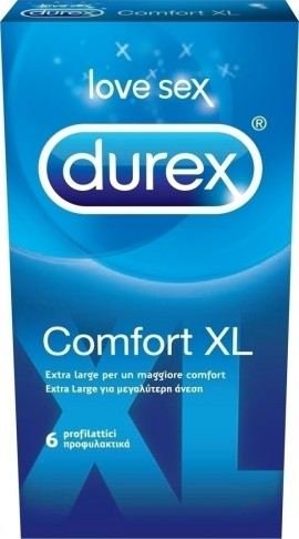 Durex Comfort XL Large Condoms 6 Προφυλακτικά