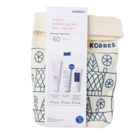 Korres Promo Yoghurt Sunscreen Face Αντηλιακή Κρέμα Προσώπου SPF50 40ml & Yoghurt Cream-gel 20ml & Foaming Cleanser 20ml