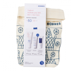 Korres Promo Yoghurt Sunscreen Face Cream SPF50 40ml & Yoghurt Cream-gel 20ml & Foaming Cleanser 20ml