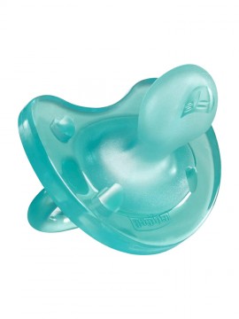 Chicco Physio Soft Silicone Orthodontic Physio Soother 16-36 Months Τurquise