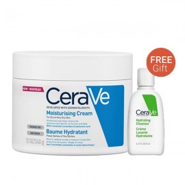 CeraVe Moisturising Cream 340g & Gift Hydrating Cleanser 20ml