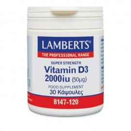 Lamberts Vitamin D3 2000iu 30 κάψουλες