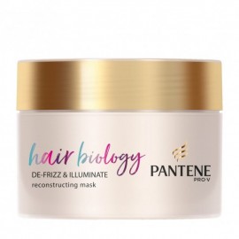 Pantene Hair Biology De Frizz & Illuminate Reconstructing Mask 160ml