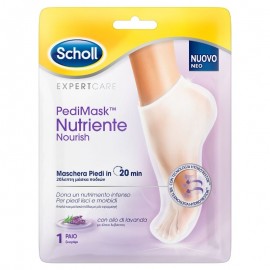 Scholl PediMask Nourish Lavender Μασκα Ποδιων 1 ζεύγος