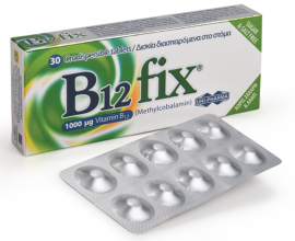 Uni-Pharma B12 fix 1000μg 30 ταμπλέτες