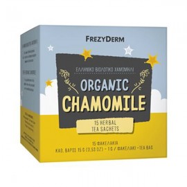 Frezyderm Organic Chamomile Tea Ρόφημα από Ελληνικό Βιολογικό Χαμομήλι σε Φακελάκια, 15x1gr