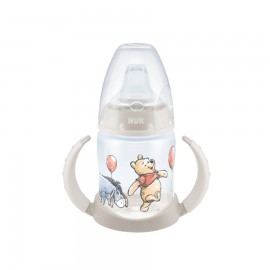 Nuk First Choice Ποτήρι με Λαβές 6-18m με Ρύγχος Σιλικόνης Disney Winnie Grey (10.743.828) 150ml
