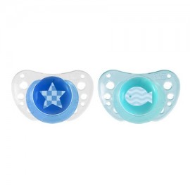 Chicco Physio Forma 2 Silicone Orthodontic Physio Soothers 6-16 Months Τurquoise