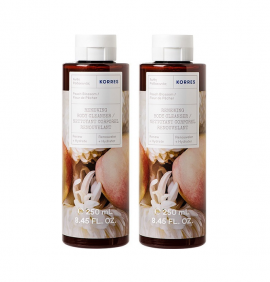 Korres Set Showergel Peach Blossom 1+1 Gift 250ml+250ml