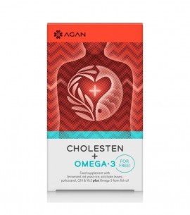 Agan Cholesten 30 φυτικές κάψουλες + Omega 3 1000mg 30 μαλακές κάψουλες