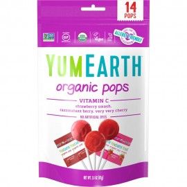 YumEarth Organic Pops Vitamin C Assorted Flavors 40 Pops  (241 g)