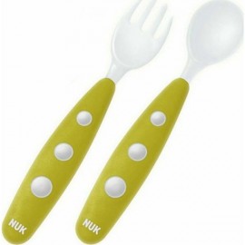 NUK Easy Learning Set Spoon - Fork Mini 8m+