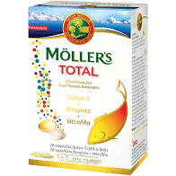 Mollers Total 28caps Omega3 & 28tabs Vitamins