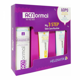 Helenvita Set Acnormal Cleansing Gel 200ml +  Acnormal Rebalancing Emulsion 20ml +  Acnormal Purifying Facial Mask 20ml