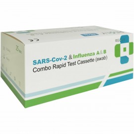 Realy SARS-Cov-2 & Influenza A & B Combo Rapid Test Διαγνωστικό Τεστ Ταχείας Ανίχνευσης Αντιγόνων με Ρινικό Δείγμα 25τμχ