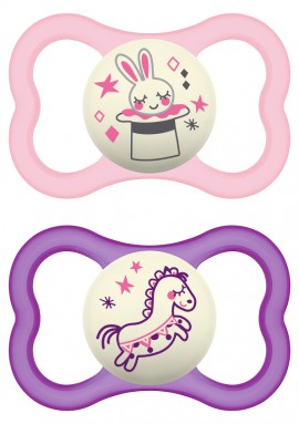 Mam Air Night Animal Pink-Purple 16m+ 2τμχ