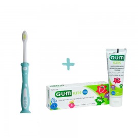 Gum  Kids Toothpaste Strawberry 3Years+ 50ml+ Gift Toothbrush Petrol