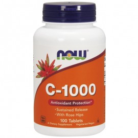 Now C-1000mg with RoseHips Sustained Release 100 tablets