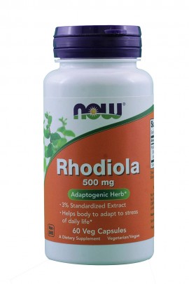 Now Rhodiola 500mg 60 φυτικές κάψουλες