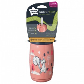 Tommee Tippee Superstar Insulated Straw Cup 12+ Months 266ml Pink