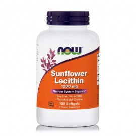 Now Sunflower Lecithin 1200 mg Softgels