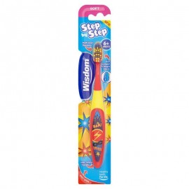 Wisdom Step by Step Kids Toothbrush 6Y+ Red