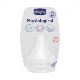 Chicco Θηλή Σιλικόνης Ρυθμιζόμενης Ροής 2M+ 2τεμάχια