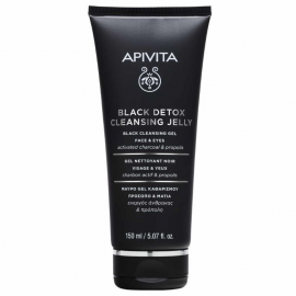 Apivita Black Detox Cleansing Jelly Face & Eyes 150ml