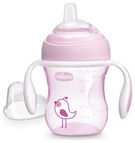 Chicco Transition Cup 4m+  200ml  (6911-100) Pink