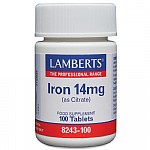 Lamberts Iron 14mg 100 tablets