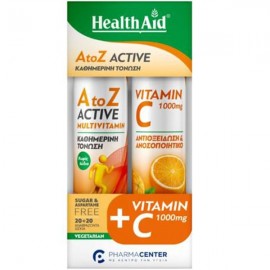 Health Aid Promo Pack A to Z Active 20eff.tabs & Vitamin C 1000mg 20eff.tabs