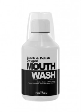 Frezyderm Black & Polish Oxygen Mouthwash Στοματικό Διάλυμα 250ml