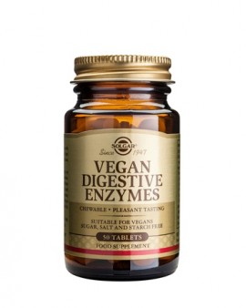 Solgar Vegan Digestive Enzymes 50 μασώμενες ταμπλέτες