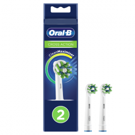 Oral-B Cross Action CleanMaximiser Improved Ανταλλακτικές Κεφαλές για Ηλεκτρική Οδοντόβουρτσα 2τμχ