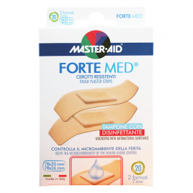 Master-Aid Aid Forte Med Assortiti Αυτοκόλλητο στο Χρώμα του Δέρματος 2 μεγέθη, 20τεμάχια