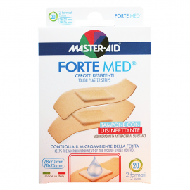 Master-Aid Forte Med Tough Plaster Strips 2 Sizes, 20pcs