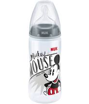Nuk First Choice Plus Disney Mickey Mouse (10.741.828) Μπιμπερό PP 6-18 Μηνών Γκρι 300ml