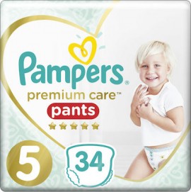 Pampers Premium Care Pants No 5 (12-17Kg) 34τμχ