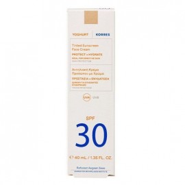 Korres Yoghurt Sunscreen Face Αντηλιακή Κρέμα Προσώπου με Χρώμα SPF30 40ml