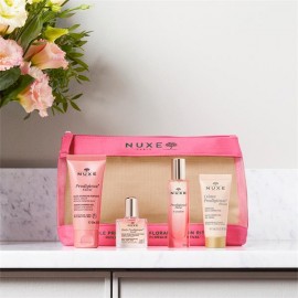 Nuxe Huile Prodigieuse Florale Beauty Ritual Set with Shower Gel 30ml, Dry Oil 10ml, Perfume 15ml & Multi-Correction Gel Cream 15ml