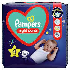 Pampers Night Pants Size 4 (9kg-15kg), 25pants