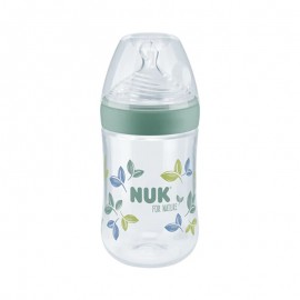 Nuk Nature Sense PP Bottle Silicone Teat Medium Green 260ml