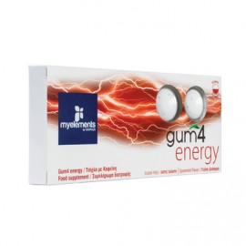 My Elements Gum 4 Energy Συμπλήρωμα Διατροφής σε μορφή τσίχλας 10τμχ.