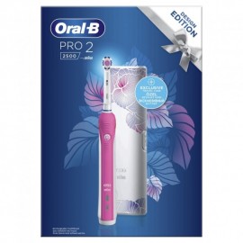 Oral-B Pro2 2500 Pink Edition Ηλεκτρική Οδοντόβουρτσα + ΔΩΡΟ Θήκη Ταξιδίου