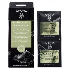 Apivita Express Beauty Green Clay Deep Cleansing Mask 2x8ml