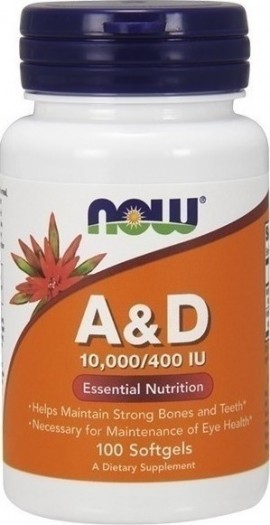 Now A & D Vitamins  100 softgels