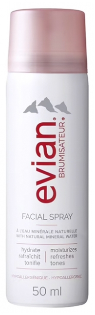 Evian Facial Spray Δροσιστικό Spray Νερού 50ml